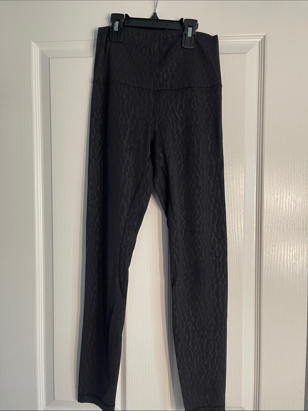 lululemon athletica Black Textured High-Rise Leggings